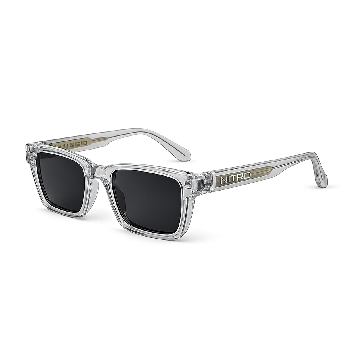 Nitro Crystal Black Lens Sunglasses