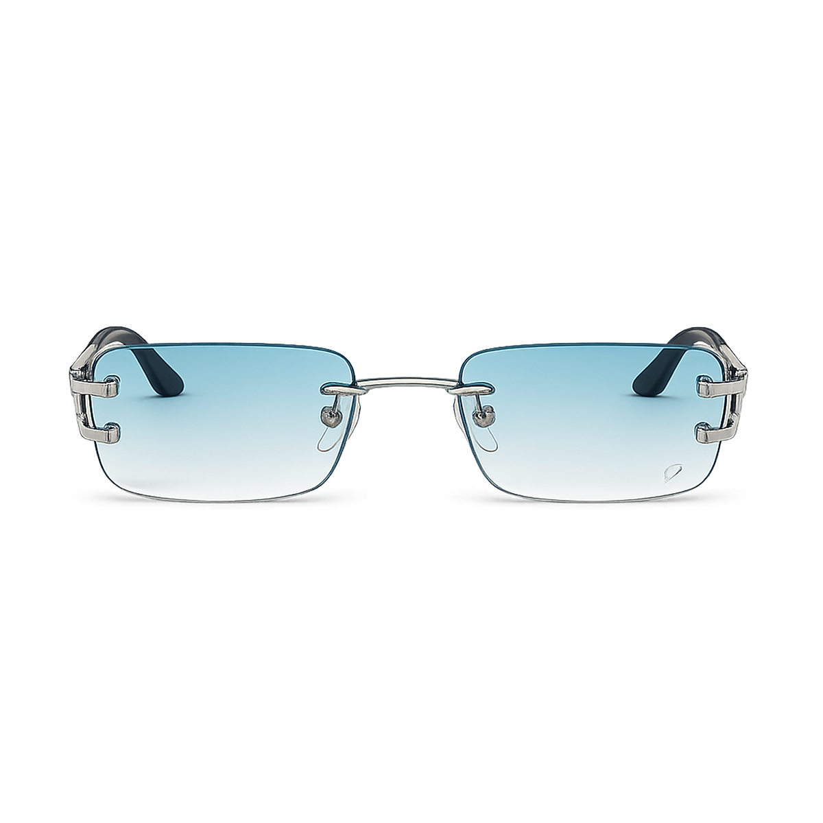 Nitro Rimless Blue Gradient Sunglasses
